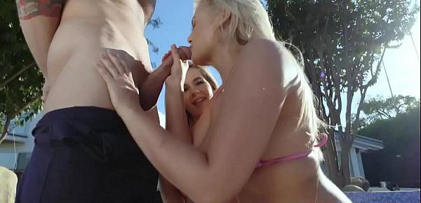  Sexy Katy Jayne enjoys eating Bella Rose pussy